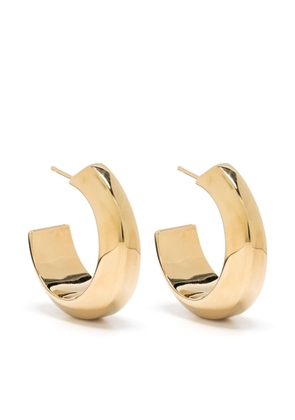 Saint Laurent sculpted hoop earrings - Gold