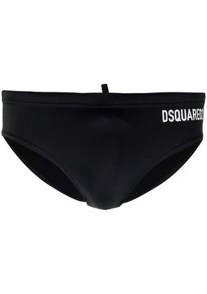 Dsquared2 logo-icon-print swimming shorts - Black