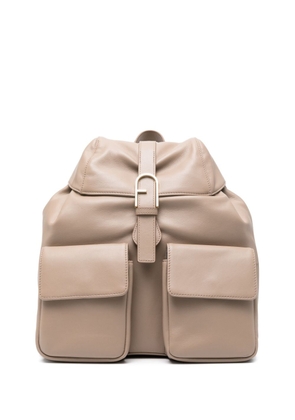 Furla Flow leather backpack - Neutrals