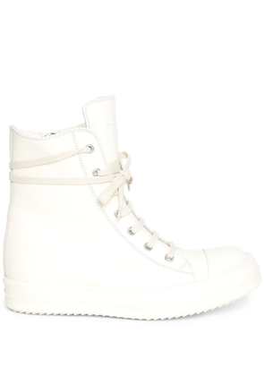 Rick Owens high-top leather sneakers - Neutrals