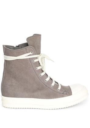 Rick Owens high-top leather sneakers - Brown