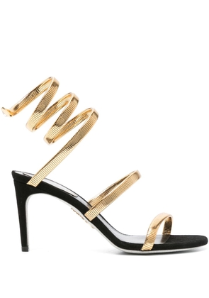 René Caovilla Juniper 80mm sandals - Gold