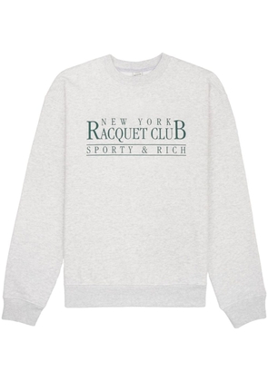 Sporty & Rich Racquet Club cotton sweatshirt - Grey