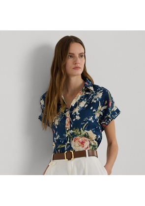 Relaxed Fit Floral Short-Sleeve Shirt