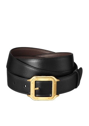 Cartier Leather Reversible Santos De Cartier Belt