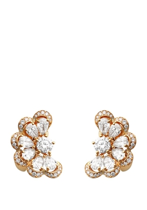 Chopard Rose Gold And Diamond Precious Lace Earrings