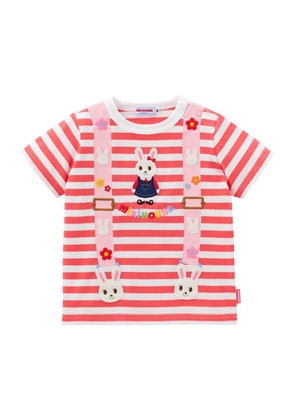 Miki House Cotton Striped Logo T-Shirt (2-7 Years)