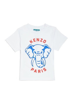 Kenzo Kids Organic Cotton Elephant T-Shirt (6-36 Months)