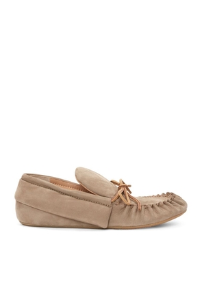 Jw Anderson Suede Moccasin Loafers