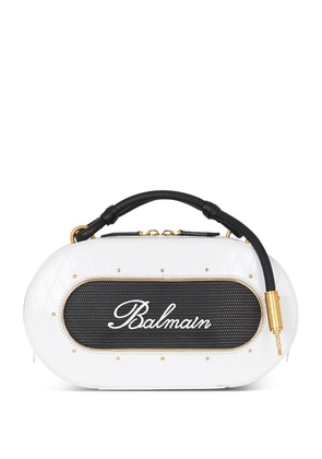 Balmain Leather Signature Radio Cross-Body Bag