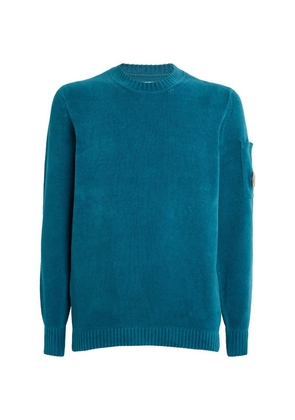 C.P. Company Chenille Lens-Detail Sweater