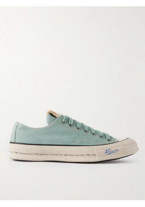 Visvim - Skagway Leather-Trimmed Canvas Sneakers - Men - Green - US 8