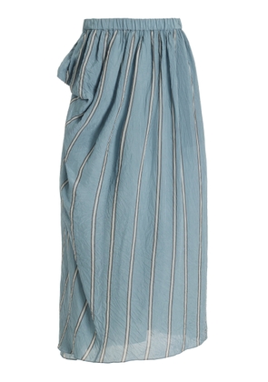 Diotima - Peplos Gathered Maxi Skirt - Grey - 1 - Moda Operandi
