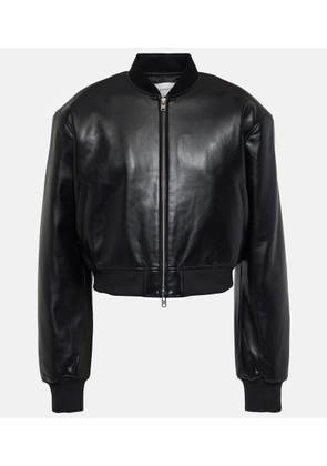 The Frankie Shop Micky faux leather bomber jacket
