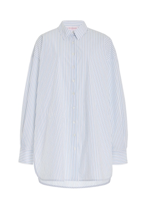 Carolina Herrera - Striped Cotton Shirt - White - US 6 - Moda Operandi