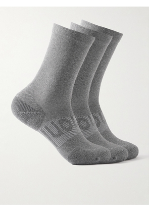 Lululemon - Three-Pack Power Stride PerformaHeel™ Socks - Men - Gray - M