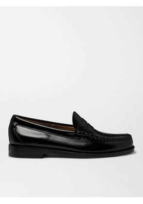 G.H. Bass & Co. - Weejuns Heritage Larson Leather Penny Loafers - Men - Black - UK 5