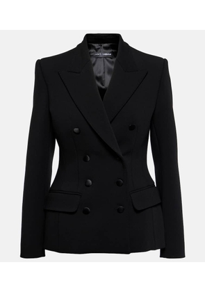 Dolce&Gabbana Double-breasted wool-blend jacket