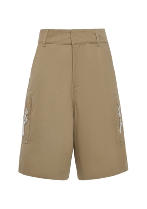 DARKPARK - Nina Cotton Cargo Shorts - Brown - FR 38 - Moda Operandi