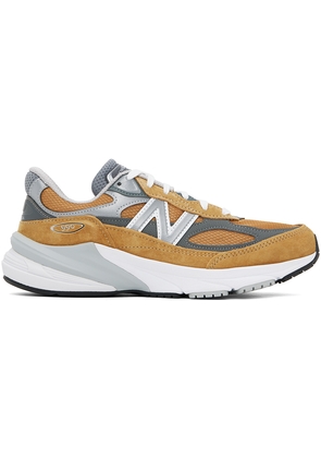 New Balance Tan & Gray Made in USA 990v6 Sneakers