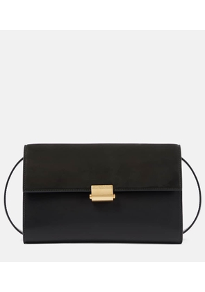The Row Laurie suede and leather crossbody bag