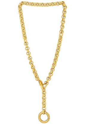 LAURA LOMBARDI Rina Necklace in Brass - Metallic Gold. Size all.
