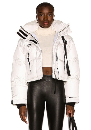 Shoreditch Ski Club Willow Short Puffer in White - White. Size XS (also in ).