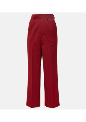 Jacques Wei High-rise wool-blend wide-leg pants