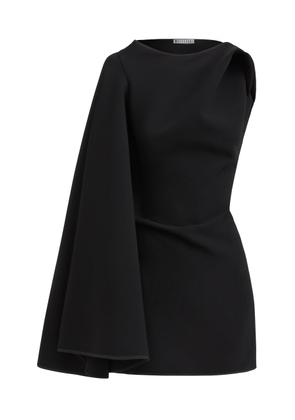 Maticevski - Prefix Cape-Sleeved Mini Dress - Black - AU 10 - Moda Operandi
