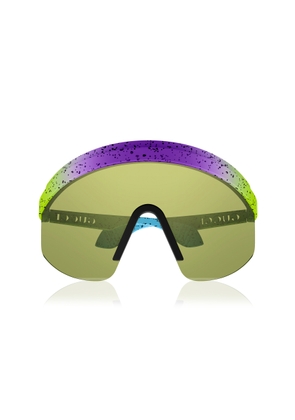 Gucci - Twinsburg Mask-Frame Acetate Sunglasses - Green - OS - Moda Operandi