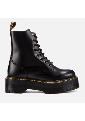 Dr. Martens Jadon Polished Smooth Leather 8-Eye Boots - Black - UK 3