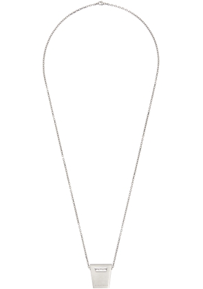 Rick Owens Silver Dogtag Necklace