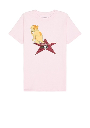 Pleasures Fame T-shirt in Pink - Pink. Size S (also in ).