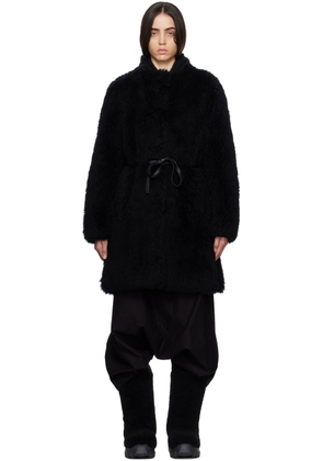 Yves Salomon - Meteo Black Belted Coat