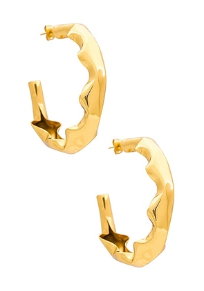 AUREUM Astrid Earrings in Gold - Metallic Gold. Size all.