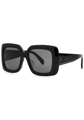 Celine Oversized Square-frame Sunglasses - Black