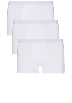 OFF-WHITE 3 Pack Bookish Low Rise Boxer in White - White. Size L (also in M).