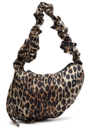 Damson Madder Leopard-print Shell Shoulder bag