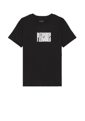 Pleasures Master T-shirt in Black - Black. Size M (also in S, XXL/2X).