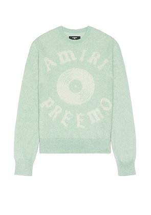 Amiri Premier Sweater in Frosty Green - Mint. Size L (also in M, S, XL/1X).