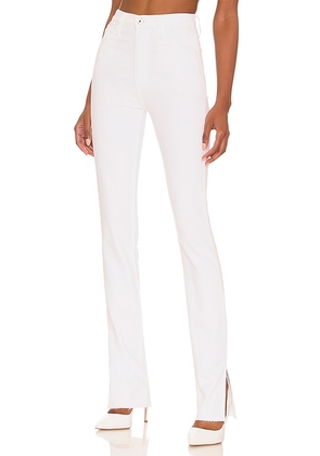 Favorite Daughter Valentina Super High Rise Tower Jean With Slit in White. Size 23, 24, 25, 29, 31, 32.