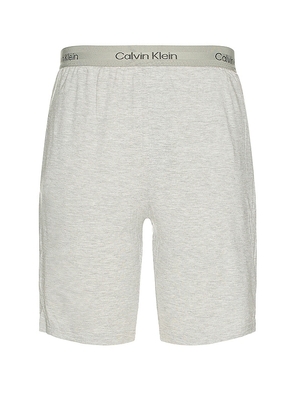 Calvin Klein Underwear Sleep Short in Light Grey. Size S, XL/1X.