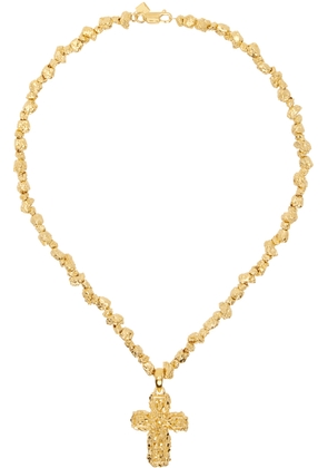 Veneda Carter Gold VC028 Small Signature Cross Pendant Necklace