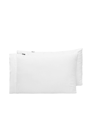 Ettitude King Signature Sateen Pillowcase Set in White.