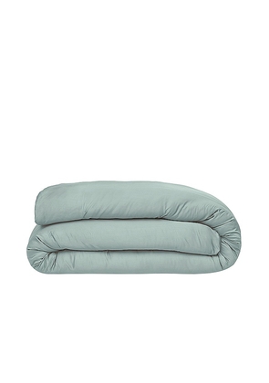 Ettitude Twin Sateen Solid Duvet Cover in Sage.