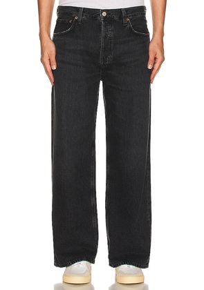 AGOLDE Low Slung Baggy Jean in Black. Size 29, 30, 32, 33, 34, 36.