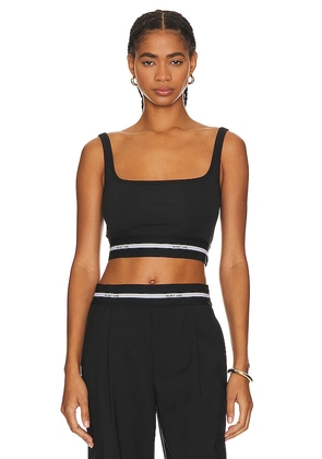 Helmut Lang Square Neck Bra in Black. Size M, S, XL, XS.