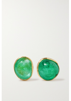 Pippa Small - 18-karat Gold Emerald Earrings - Green - One size
