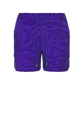 OAS Rapture Terry Shorts in Blue - Purple. Size M (also in L, S, XL/1X).
