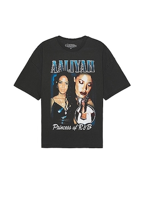 Philcos Aaliyah Princess Of R&B Oversized Tee in Black Pigment - Black. Size M (also in L).